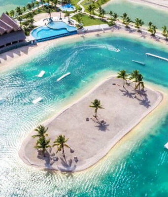 Caribbean Lake park en Punta Cana. Caribbean Lake en Downtown Punta Cana