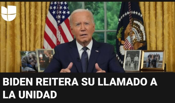 Biden y Donald Trump llaman unidad