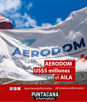 Ordenan a AERODOM pagar US$5 millones por apagón en el AILA Ordenan a AERODOM pagar US$5 millones por apagón en el AILA
