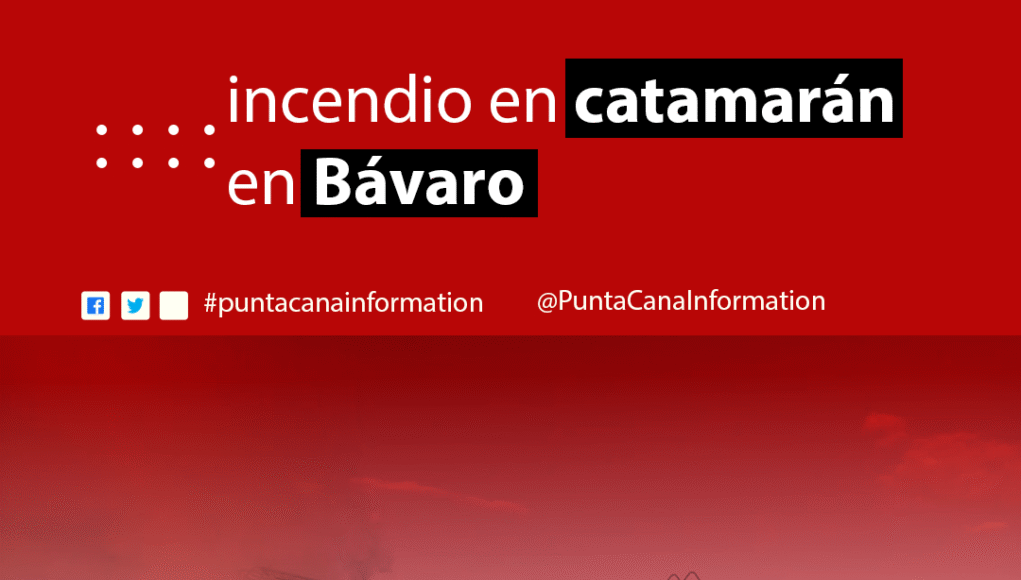 Armada Dominicana y Bomberos sofocan incendio en catamarán en Bávaro