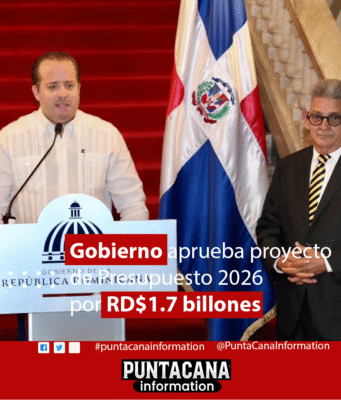 Gobierno aprueba proyecto de Presupuesto 2026 por RD$1.7 billones Gobierno aprueba proyecto de Presupuesto 2026 por RD$1.7 billones