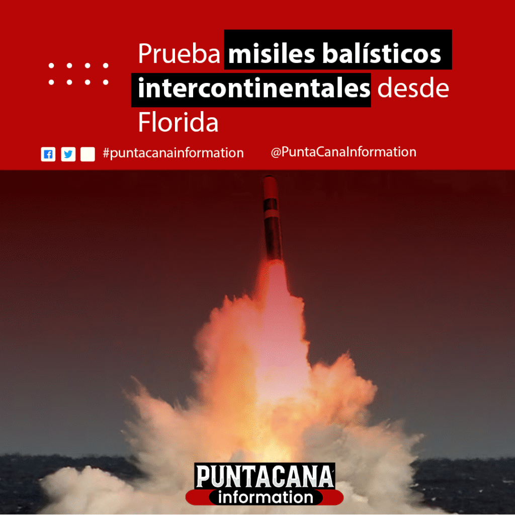 La Marina de EE. UU. lanzó cuatro misiles Trident II D5 desde Florida, en plena tensión con Venezuela y con despliegue militar en el Caribe.