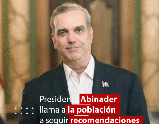 Presidente Abinader llama a la población a seguir recomendaciones oficiales por lluvias Presidente Abinader llama a la población a seguir recomendaciones oficiales por lluvias