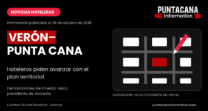 Hoteleros piden avanzar en el plan territorial de Verón–Punta Cana Ilustración conceptual de planificación territorial con la marca Punta Cana Information; no es una fotografía del hecho ni un plano oficial.