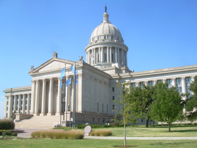 Capitolio de Oklahoma en Oklahoma City, fotografiado por Caleb Long el 11 de octubre de 2008.