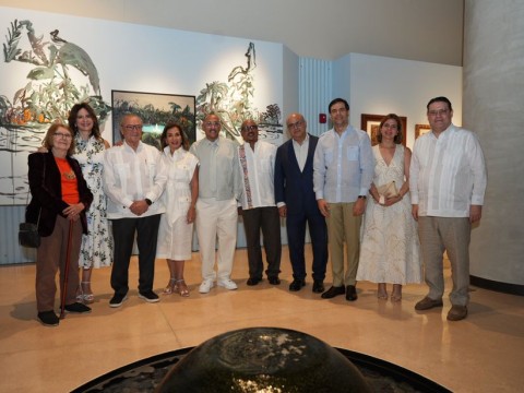 Exposición El mar como territorio — Grupo Puntacana Imagen de archivo de la apertura de la exposición El mar como territorio en el Centro Cultural Rainieri